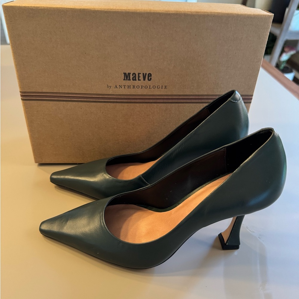 New in box - Anthropologie Women's Green Heels